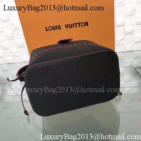 Louis Vuitton Soft Calfskin LOCKME BUCKET M54687 Black