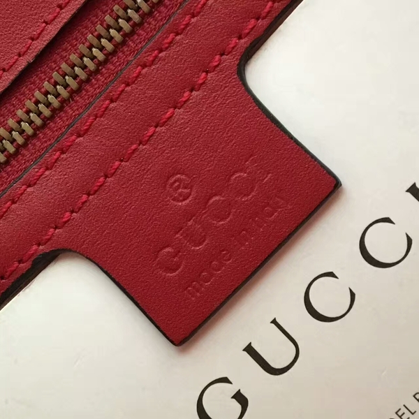 Gucci GG Marmont Velvet Shoulder Bag 443496A Red