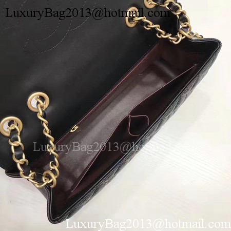 Chanel Flap Shoulder Bag Original Cannage Pattern A94430 Black