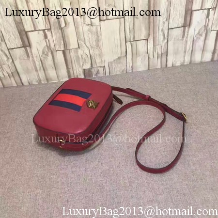 Gucci Soho Calfskin Leather Shoulder Bag 412009 Red