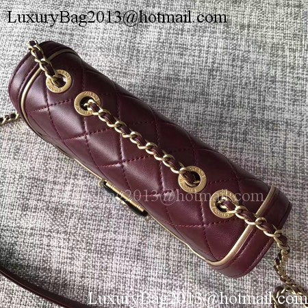 Chanel Classic Top Flap Bag Original Leather A96588 Wine