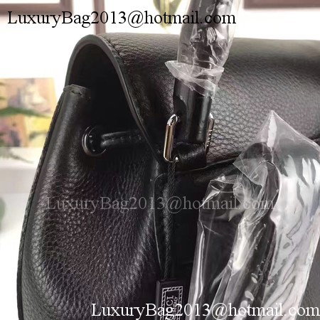 GUCCI Calfskin Leather Backpack 387149 Black