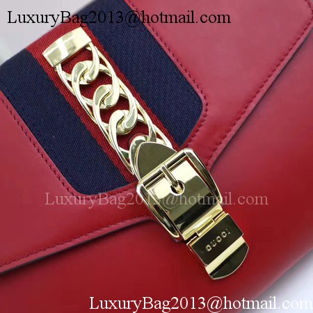 Gucci Calfskin Leather Clutch 477627 Red