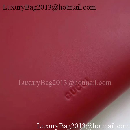 Gucci Calfskin Leather Clutch 477627 Red
