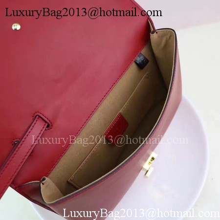 Gucci Calfskin Leather Clutch 477627 Red