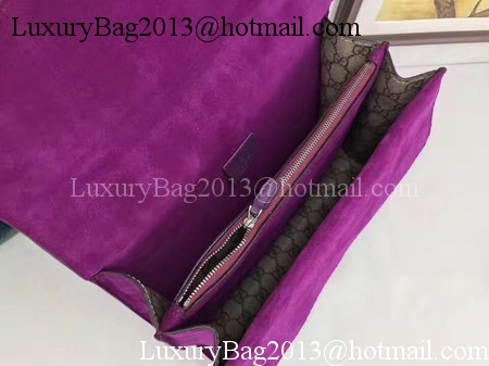 Gucci Dionysus GG Supreme Canvas Shoulder Bag 403348 Purple