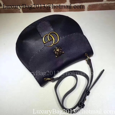 Gucci GG Marmont Leather Shoulder Bag 409154 Black