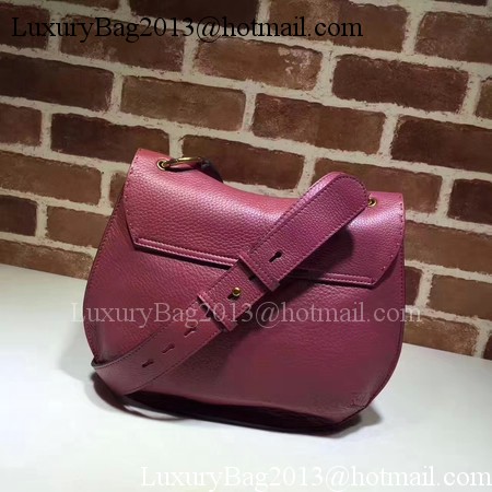 Gucci GG Marmont Leather Shoulder Bag 409154 Wine