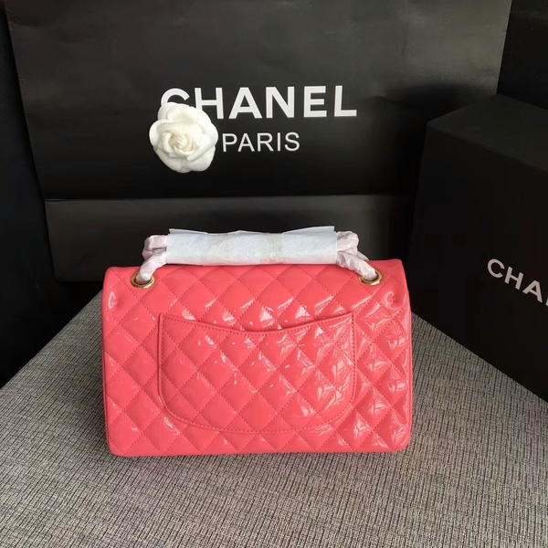 Chanel Flap Shoulder Bags Pink Original Patent Leather CF1112 Glod