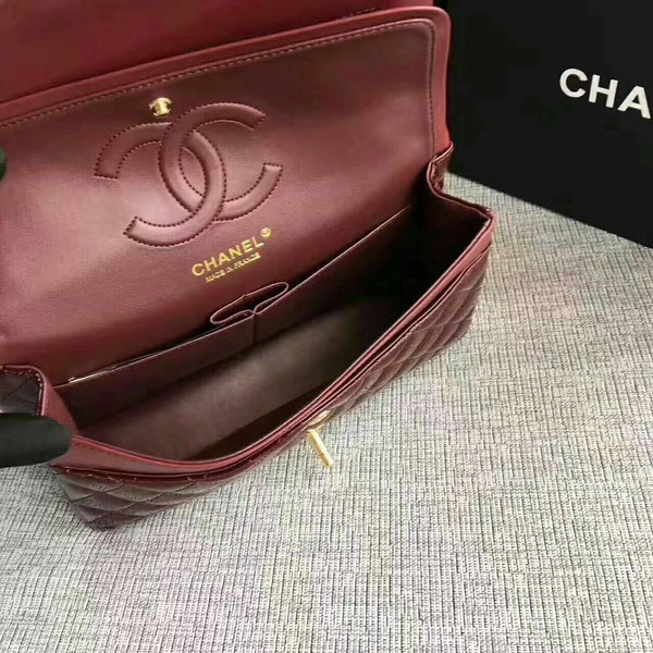 Chanel Flap Shoulder Bags Coffee Original Patent Leather CF1112 Glod