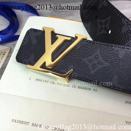 Louis Vuitton SPREME 40mm Black Belt M5899 Gold