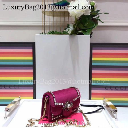 Gucci Broadway Velvet mini Bag 489218 Rose