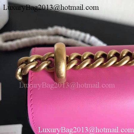 Gucci GG Marmont Leather mini Chain Bag 431384 Rose