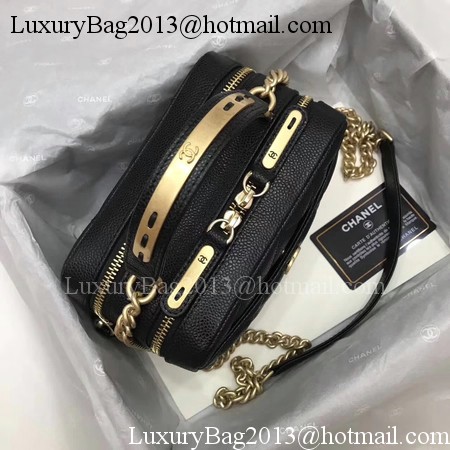 Chanel Shoulder Bag Original Leather A91907 Black