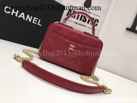 Chanel Shoulder Bag Original Leather A91907 Red