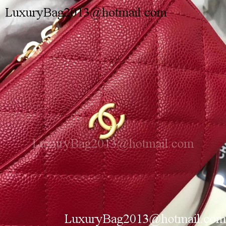 Chanel Shoulder Bag Original Leather A91907 Red