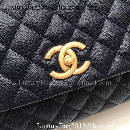 Chanel Classic Top Handle Bag Royal Original Leather A92991 Gold