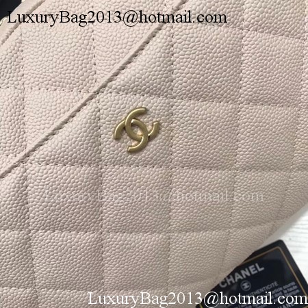 Chanel Shoulder Bag Original Caviar Leather CHA6599 Apricot