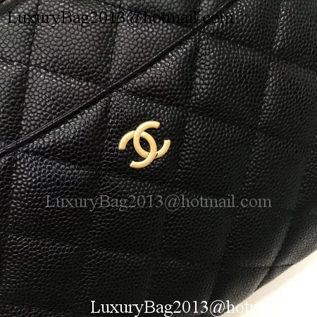 Chanel Shoulder Bag Original Caviar Leather CHA6599 Black