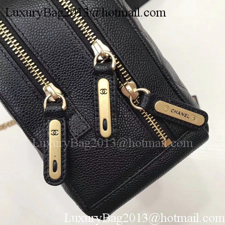 Chanel Shoulder Bag Original Caviar Leather CHA6599 Black