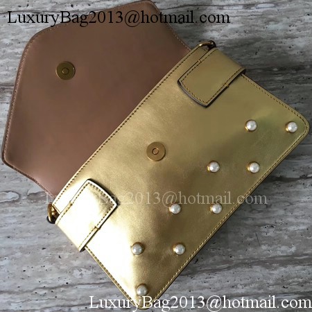 Gucci Broadway Leather mini Bag 453778 Gold