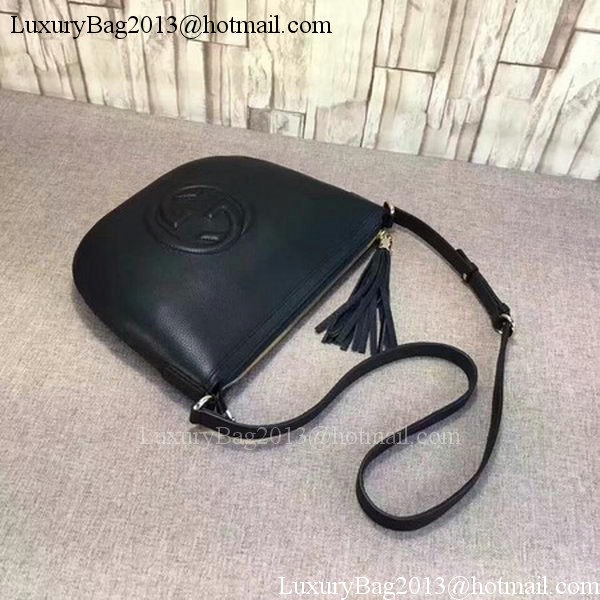 Gucci Soho Leather Messenger Bag 308361 Black