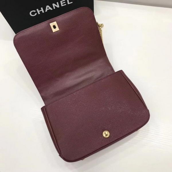 Chanel Classic Top Handle Bag Original Caviar Leather CHA2369 Wine