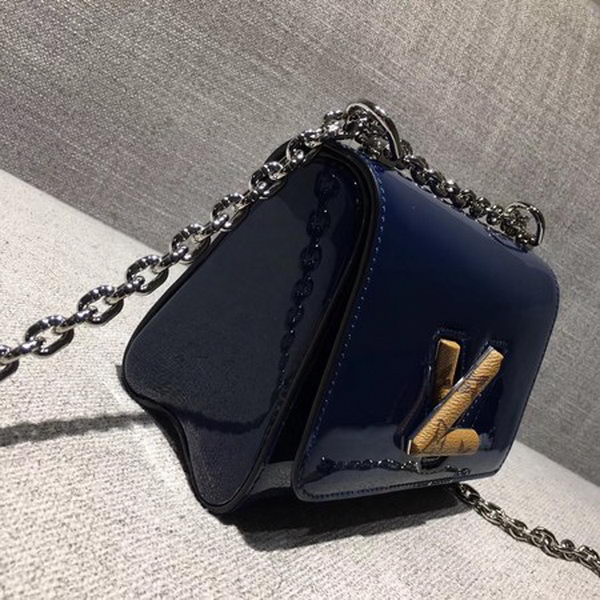 Louis Vuitton Smooth Patent TWIST PM M54241 Blue