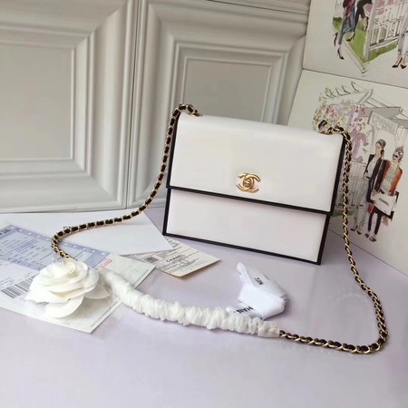 Chanel Flap Shoulder Bag Original Sheepskin Leather A37293 White