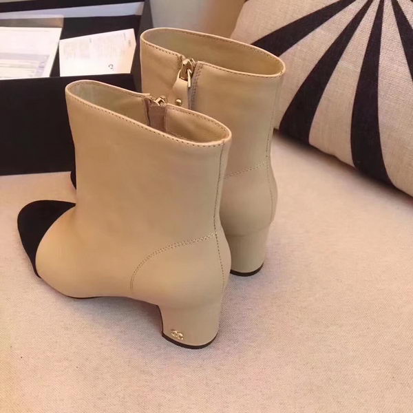 Chanel Ankle Boot Leather CH2209 Apricot