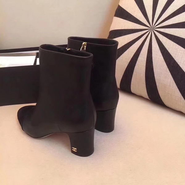 Chanel Ankle Boot Leather CH2209 Black