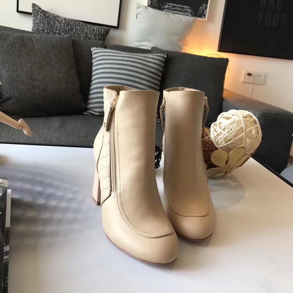 Chanel Ankle Boot Leather CH2229 Apricot