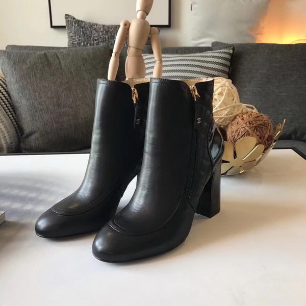 Chanel Ankle Boot Leather CH2229 Black