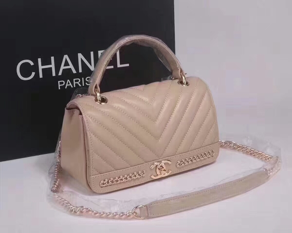 Chanel Classic Tote Bag Sheepskin Leather 36903 Camel