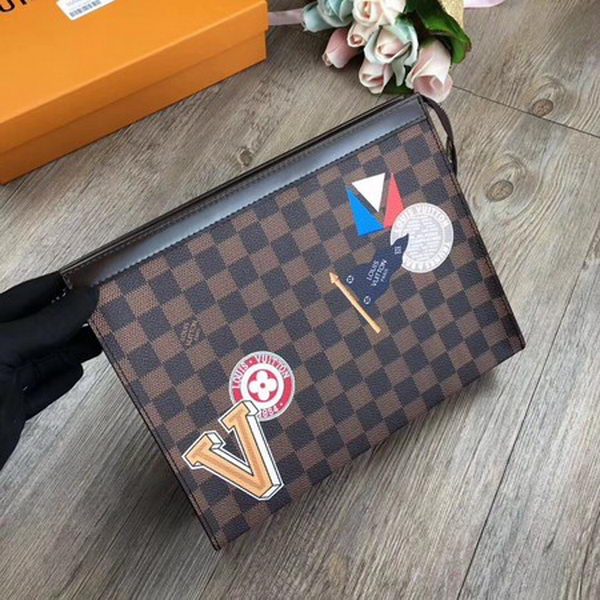 Louis Vuitton Damier Ebene Canvas POCHETTE VOYAGE MM N64442