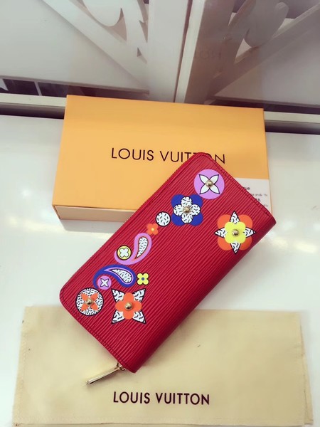 Louis Vuitton Epi Leather Leather Zippy Wallet M62067 Red