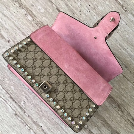 Gucci Dionysus Small GG Shoulder Bag 400249 Pink