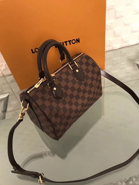 Louis Vuitton Damier Ebene Speedy 25 With Shoulder Strap N41181