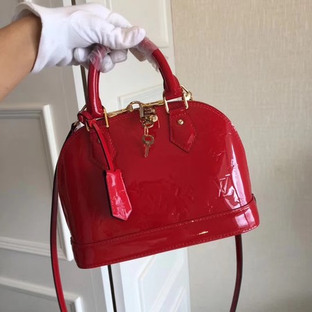 Louis Vuitton Monogram Vernis Alma BB M91606 Red