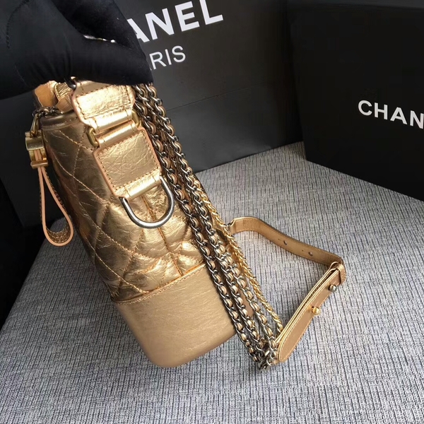 Chanel Gabrielle Shoulder Bag Original Calfskin Leather A93842 Gold