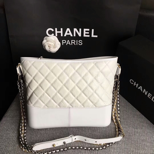 Chanel Gabrielle Shoulder Bag Original Calfskin Leather A93842 White