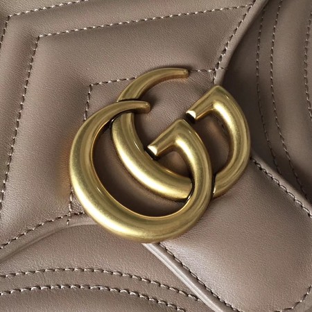 Gucci GG Marmont Small Shoulder Bag 498100 Camel