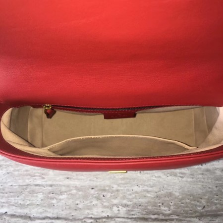 Gucci GG Marmont Small Top Handle Bag 498110 Red