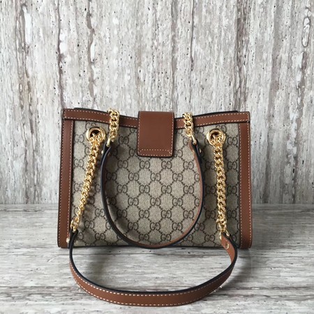 Gucci Padlock Small GG Shoulder Bag 498156 Brown