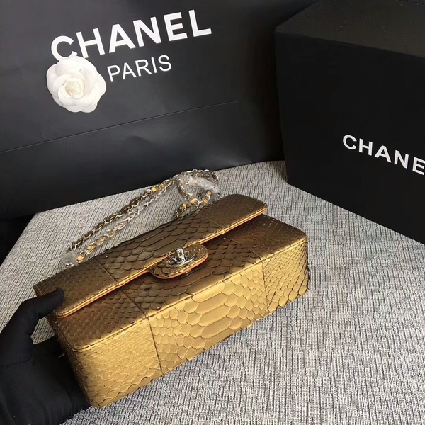 Chanel Original Python Leather Shoulder Bag CF1112G