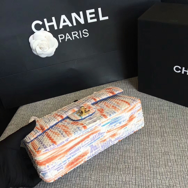 Chanel Original Python Leather Shoulder Bag CF1112N