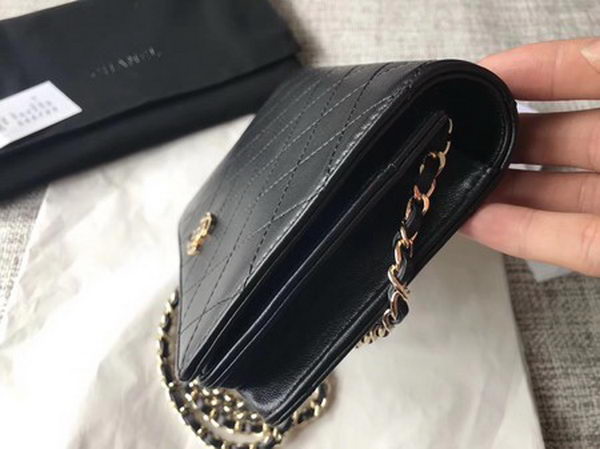 Chanel mini Flap Bag Original Leather A33814 Black