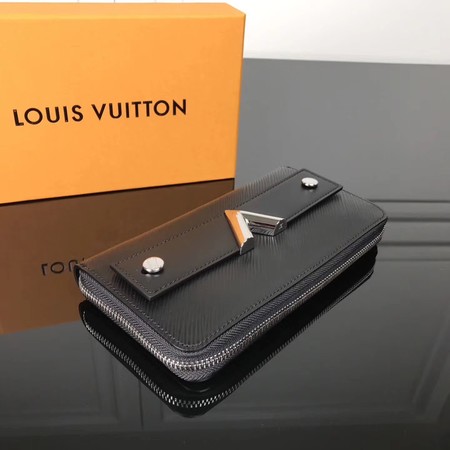 Louis Vuitton Epi Leather ZIPPY WALLET M62522 Black