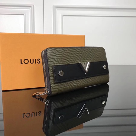 Louis Vuitton Epi Leather ZIPPY WALLET M62522 Khaki