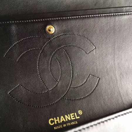 Chanel Classic Flap Bag Original Leather A1113 Black